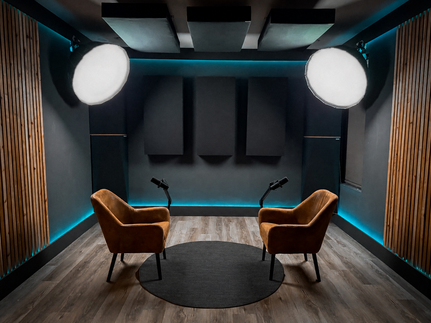 CLIC Media Studios podcast and interview space in Houston, TX